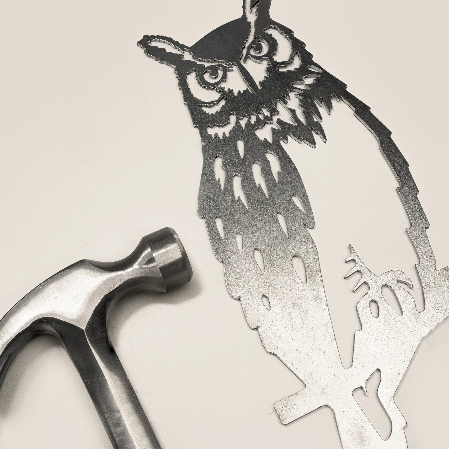 Metal Bird - Great Horned Owl