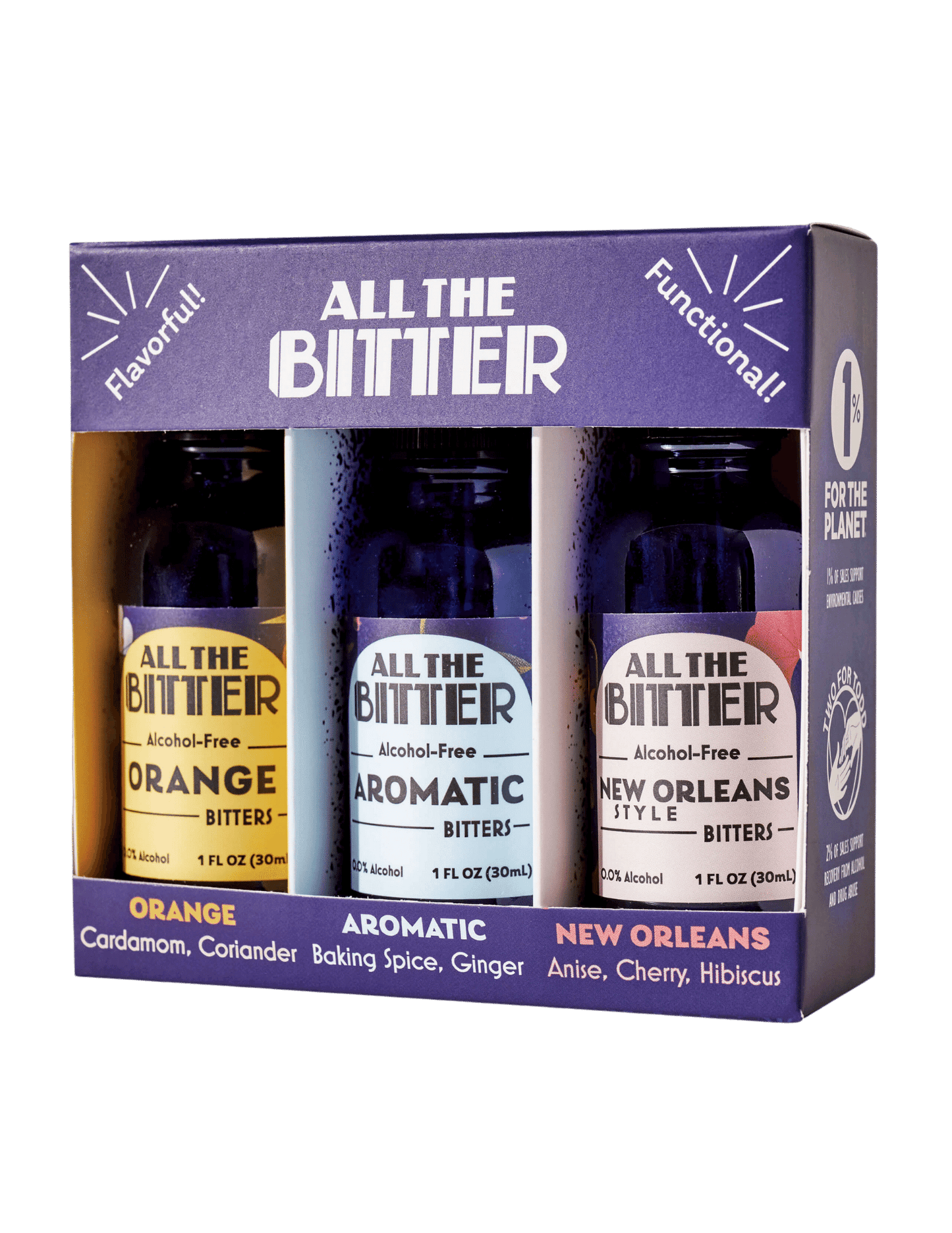 All The Bitter - Classic Bitters Aromatic, Orange & New Orleans (100% Non-Alcoholic)