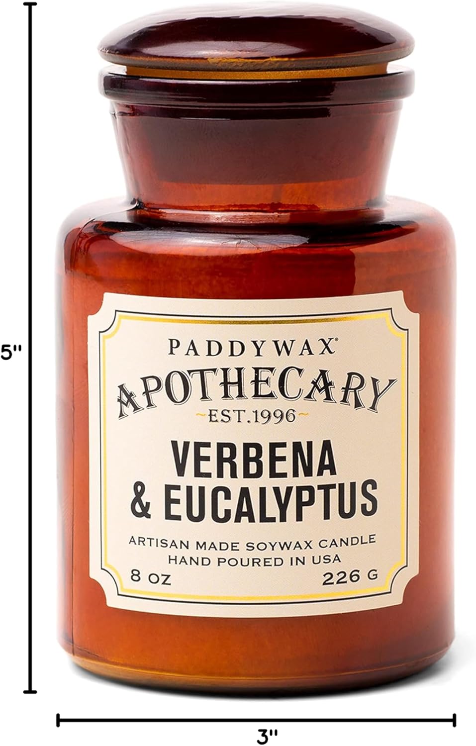 Paddy Wax Apothecary - Verbena & Eucalyptus - 8 oz Candle