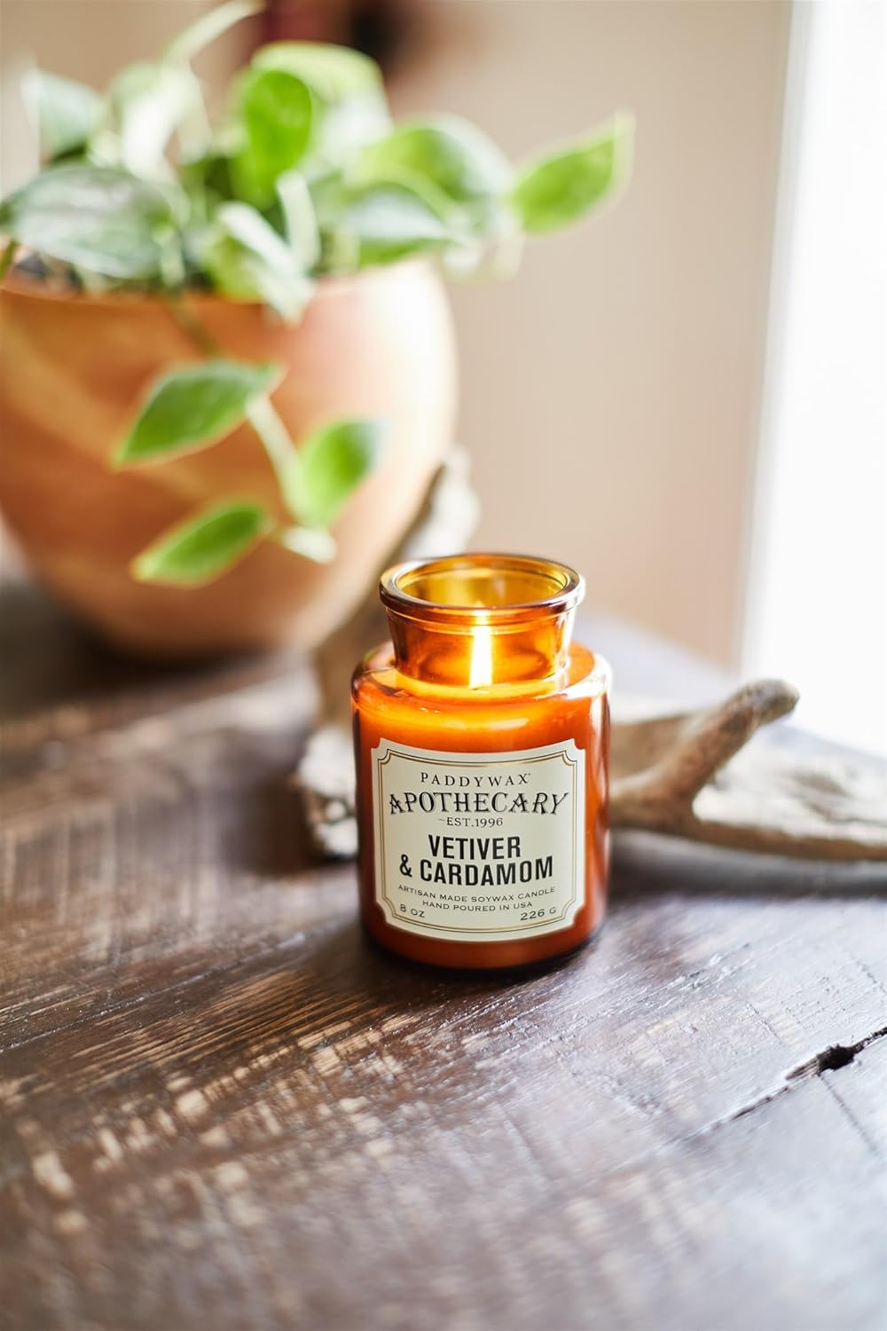 Paddy Wax Apothecary - Vetiver & Cardamom - 8 oz Candle