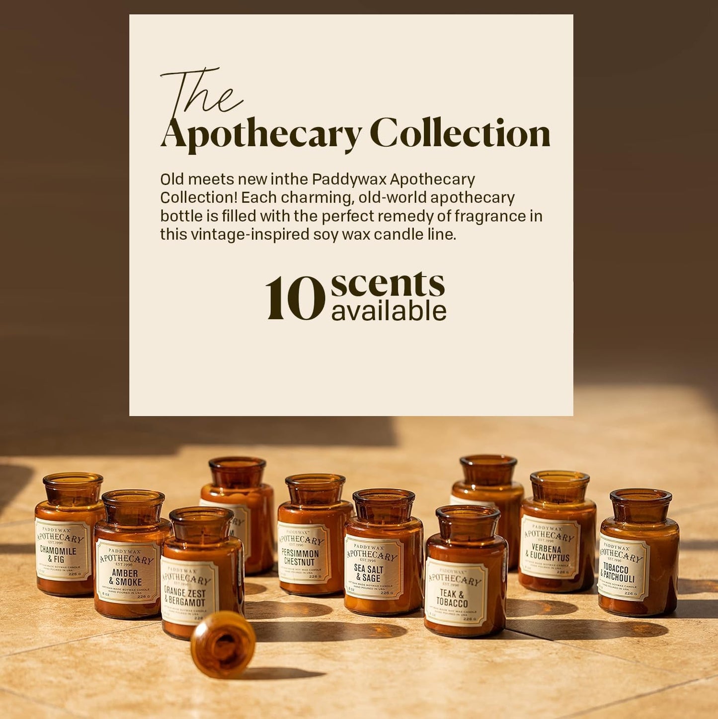 Paddy Wax Apothecary - Vetiver & Cardamom - 8 oz Candle