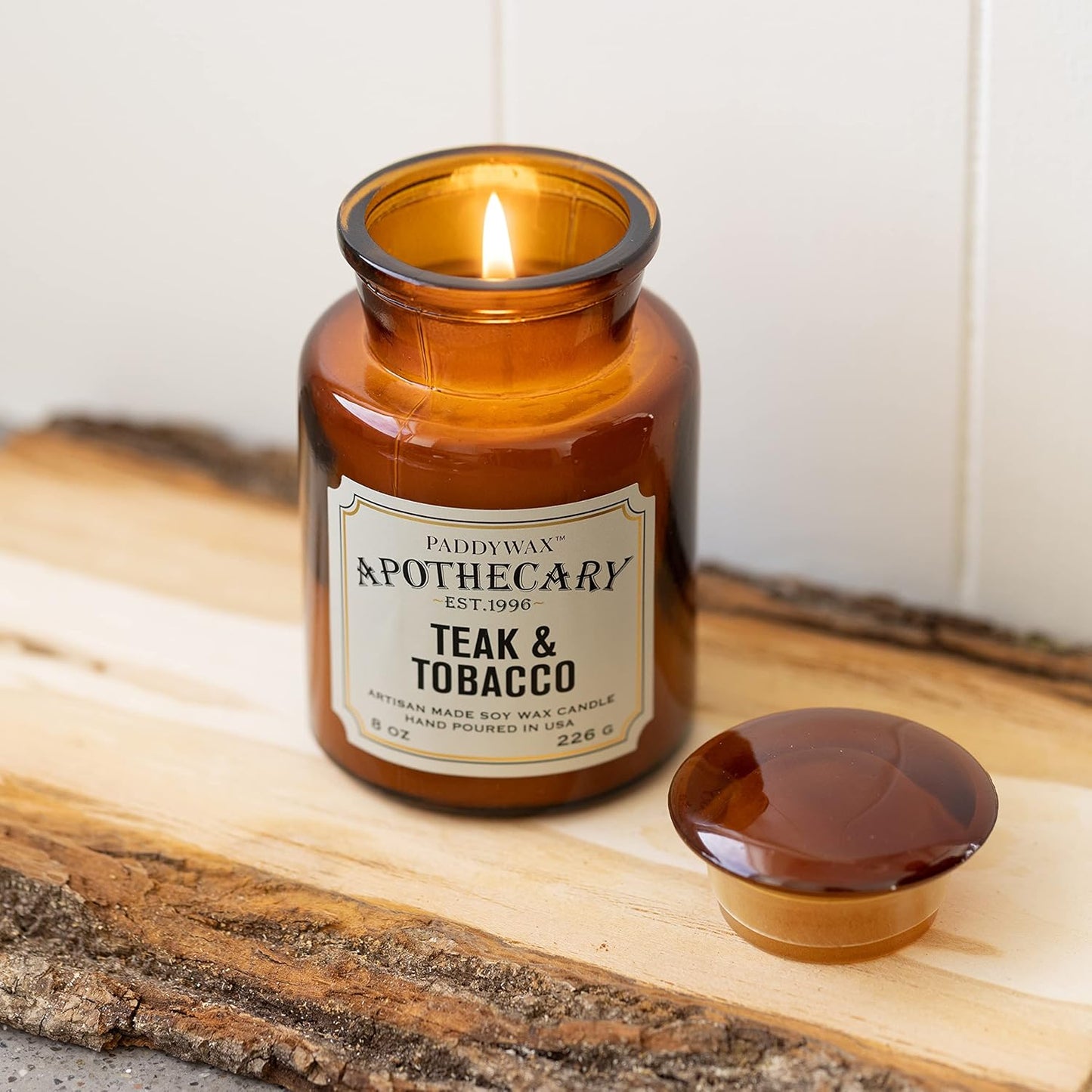 Paddy Wax Apothecary - Teak & Tobacco - 8 oz Candle
