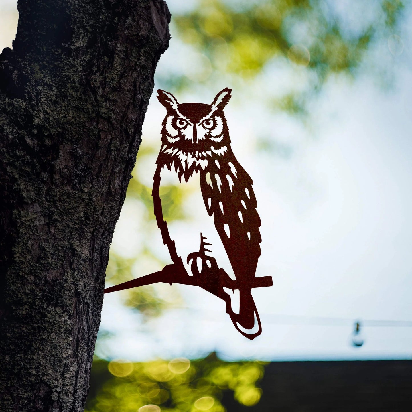 Metal Bird - Great Horned Owl