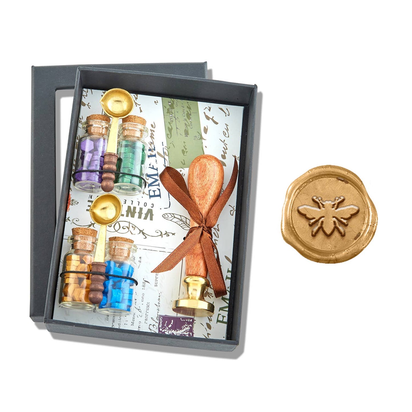 Bead Sealing Wax & Wax Seal Stamp Gift Set: Tree of Life