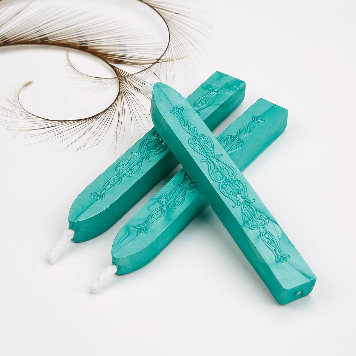 Sealing Wax Sticks with wick 3PK- 25+ colors: Goldenrod