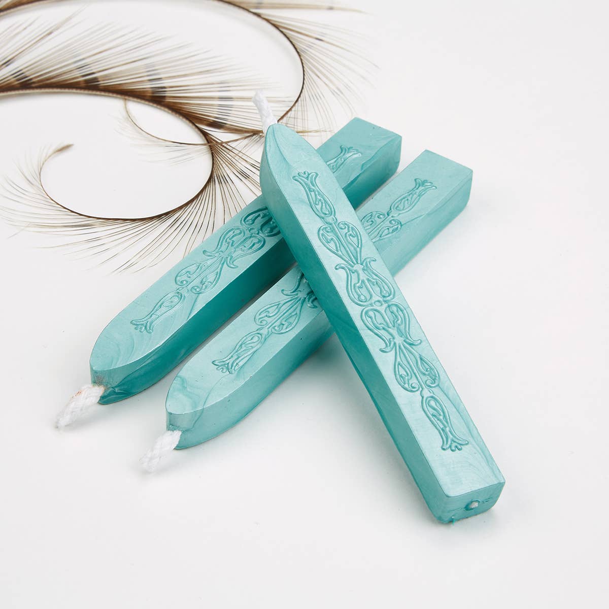 Sealing Wax Sticks with wick 3PK- 25+ colors: Copper/MossGreen/Sapphire