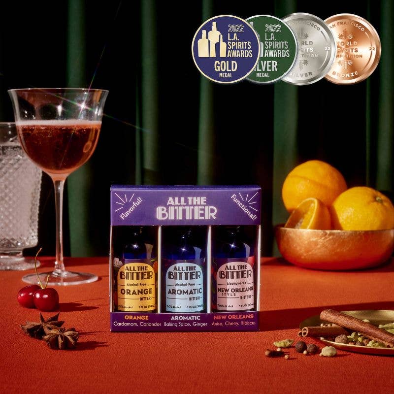 All The Bitter - Classic Bitters Aromatic, Orange & New Orleans (100% Non-Alcoholic)