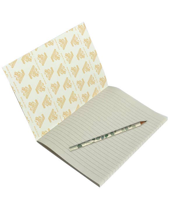 Notepad Gift Set with matching Pencil 6x8"- Eucalipto