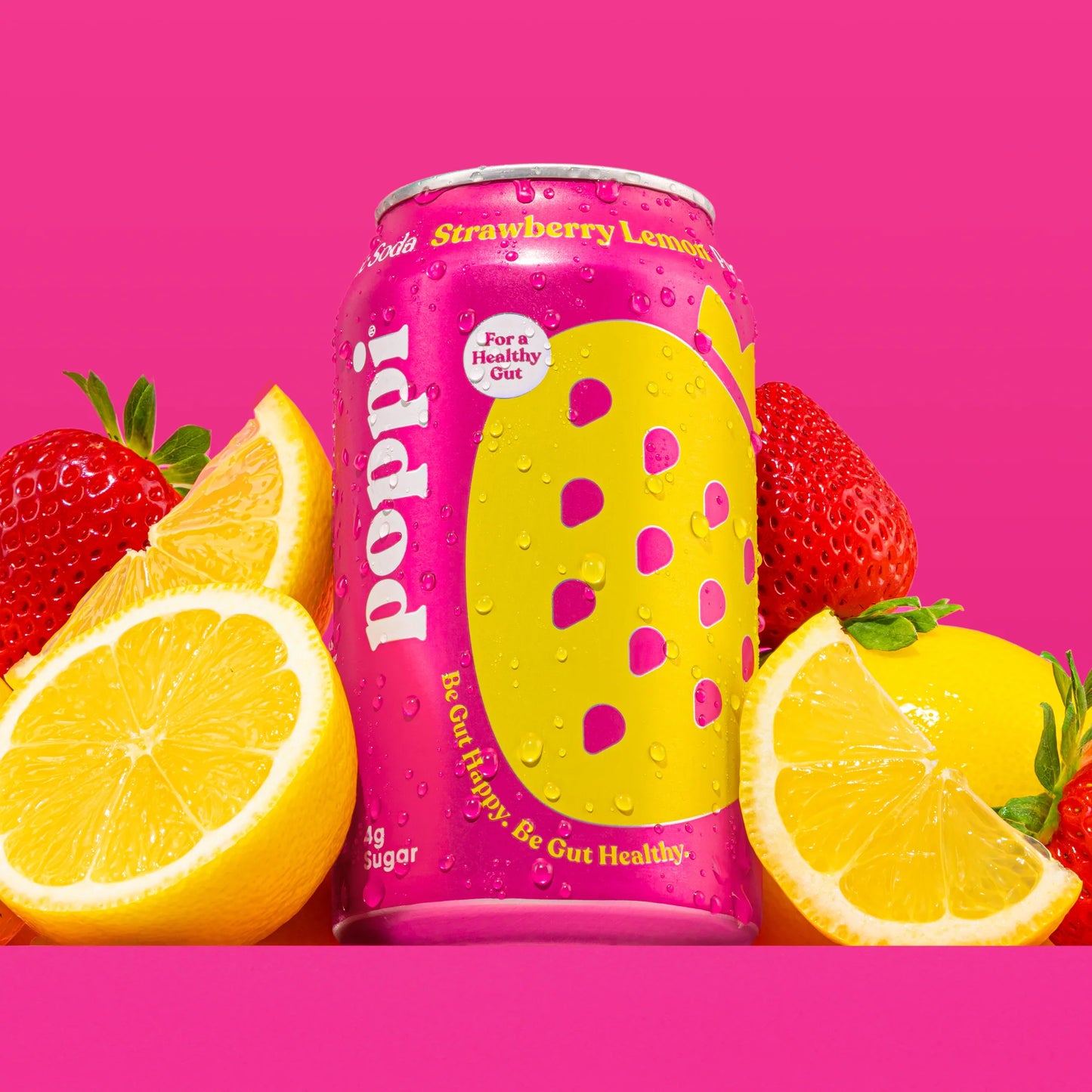 Poppi Prebiotic Sparkling Water - Strawberry Lemon