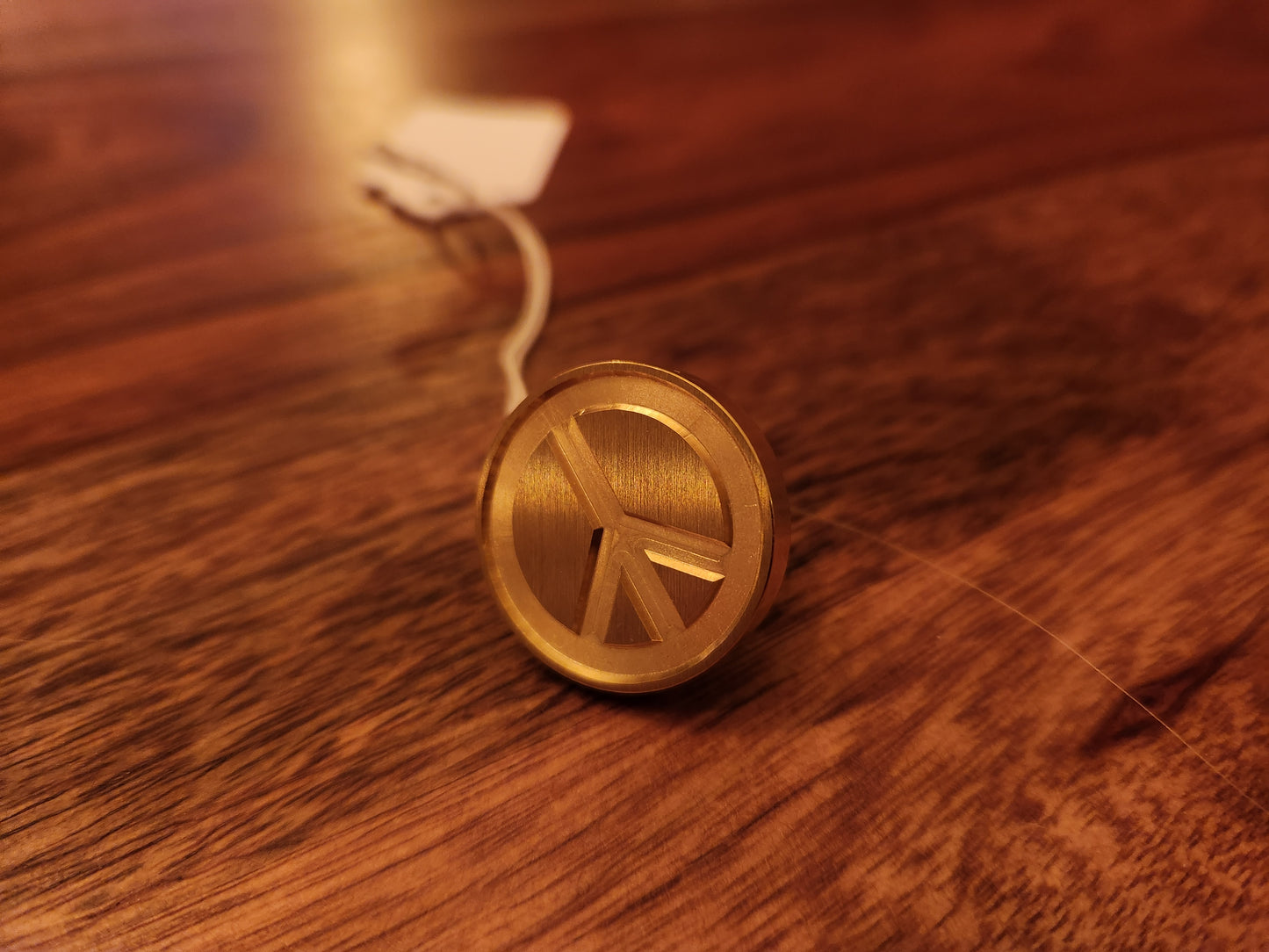 Brass Wax Seal Die - no handle: Peace Sign