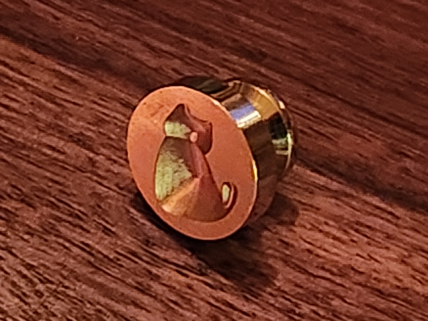 Brass Wax Seal Die - no handle: Sitting Cat