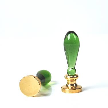 Murano Glass Handles - Green