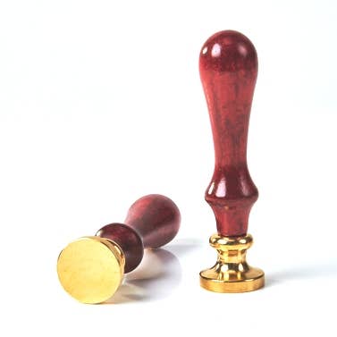 Classic Wood Handles for Wax Seal Stamps  - Distressed Burgundy