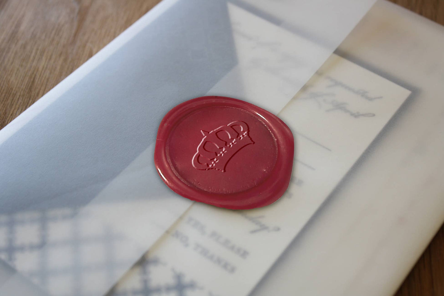 Brass Wax Seal Die - no handle: Scroll & Quill