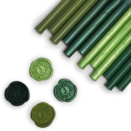 Glue Gun Premium Sealing Wax Assortment Pk of 12-multi color: Meadow Green