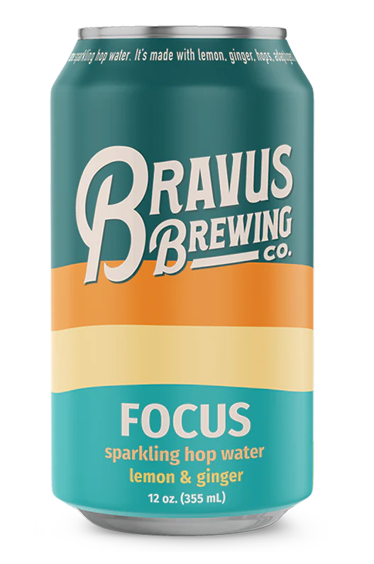 Bravus Brewing Co. - Focus Lemon-Ginger Hop Water