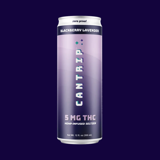 Cantrip Blackberry Lavender - 5 MG THC Infused Seltzer