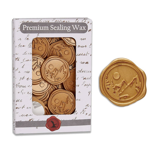 Wax Seal Stickers 1 1/4" - 25 Pk: MOUNTAIN SCENE